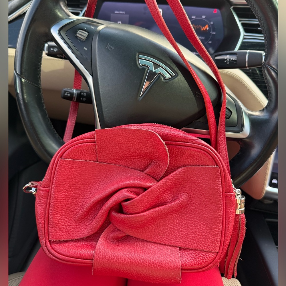 Borse in Pelle-red cross body